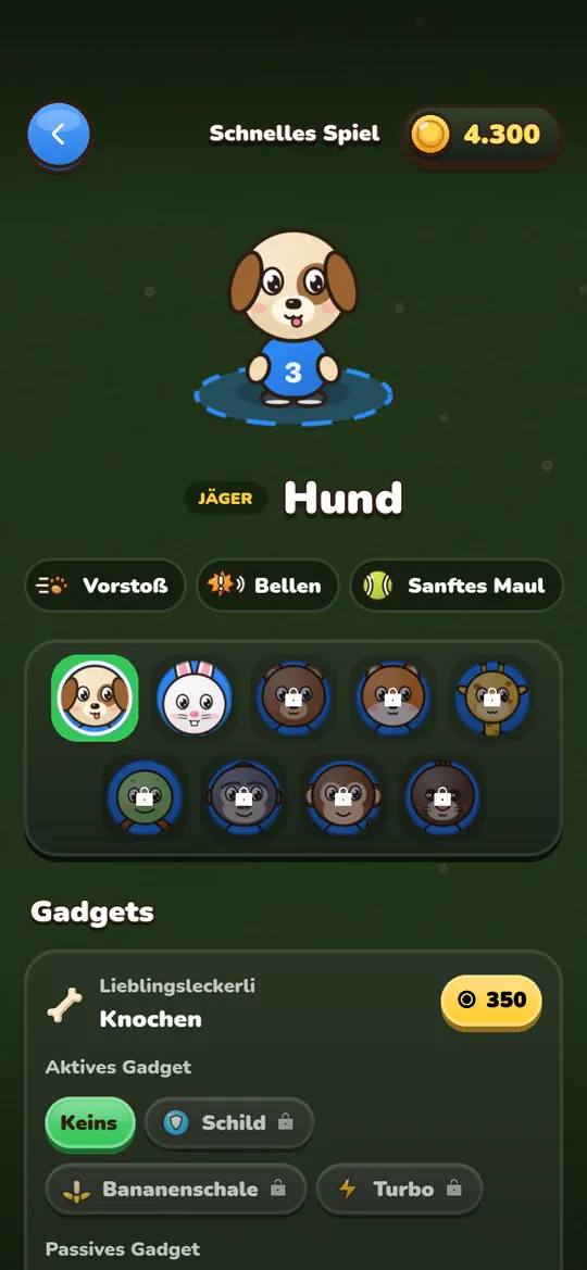 Wähl Held und Gadgets