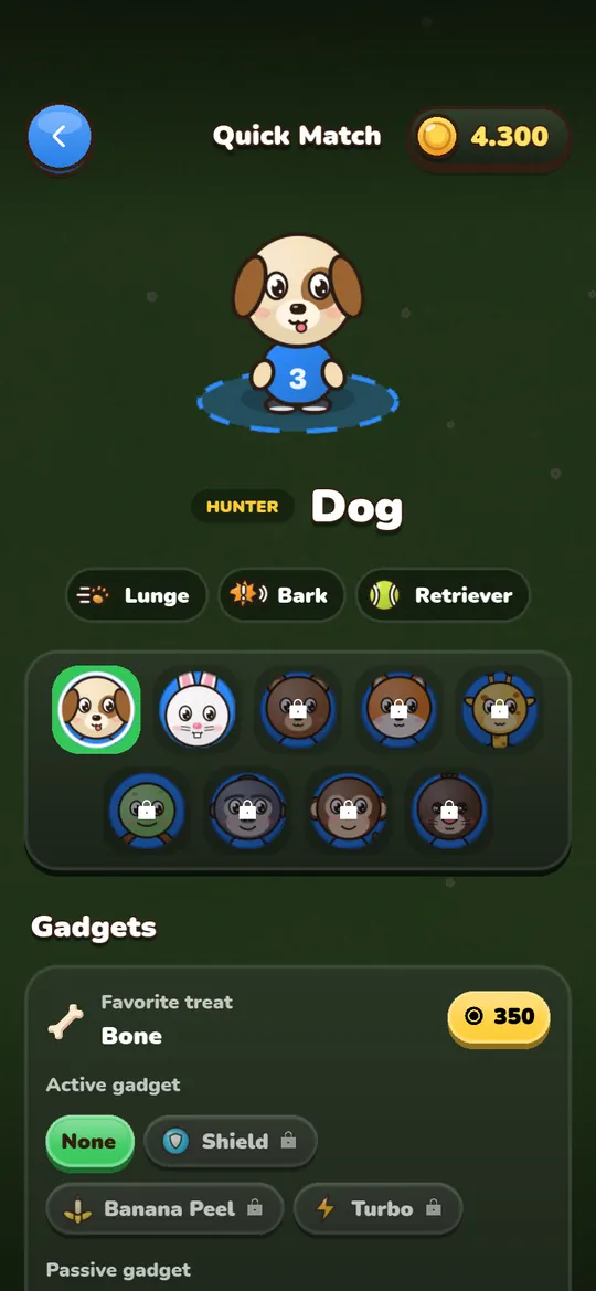 Pick your hero and gadgets